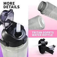 Stylish Multicoloured Silicone Water Bottles For Gym And School-thumb4