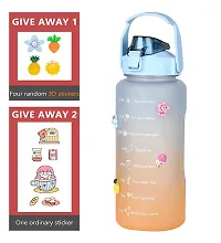 Stylish Multicoloured Plastic Water Bottles For Gym And School-thumb2