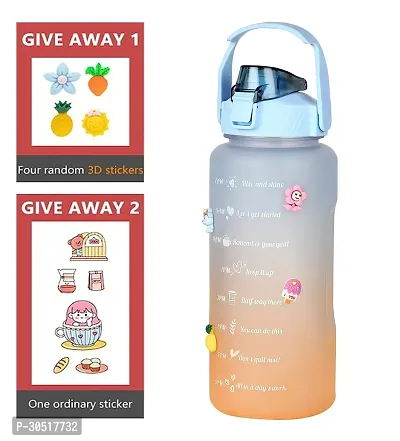 Stylish Multicoloured Plastic Water Bottles For Gym And School-thumb3