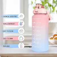 Stylish Multicoloured Silicone Water Bottles For Gym And School-thumb1