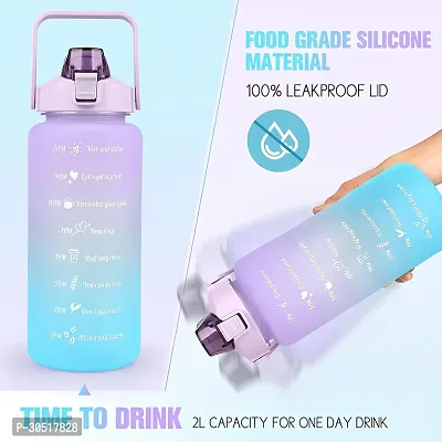 Stylish Multicoloured Silicone Water Bottles For Gym And School-thumb4