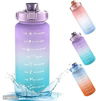 Stylish Multicoloured Plastic Water Bottles For Gym And School-thumb3