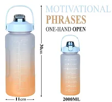 Stylish Multicoloured Plastic Water Bottles For Gym And School-thumb3