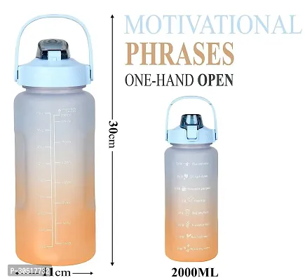 Stylish Multicoloured Plastic Water Bottles For Gym And School-thumb4