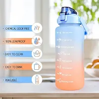 Stylish Multicoloured Plastic Water Bottles For Gym And School-thumb2