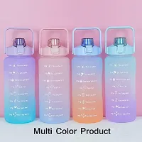 Stylish Multicoloured Silicone Water Bottles For Gym And School-thumb1