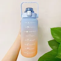 Stylish Multicoloured Silicone Water Bottles For Gym And School-thumb1