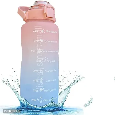 Stylish Multicoloured Plastic Water Bottles For Gym And School-thumb0