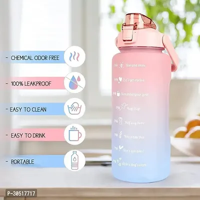 Stylish Multicoloured Silicone Water Bottles For Gym And School-thumb4