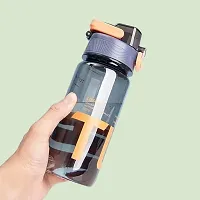 Stylish Multicoloured Silicone Water Bottles For Gym And School-thumb1