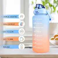 Stylish Multicoloured Plastic Water Bottles For Gym And School-thumb2