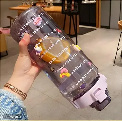 Stylish Multicoloured Silicone Water Bottles For Gym And School-thumb3