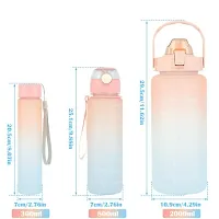 Stylish Multicoloured Plastic Water Bottles For Gym And School Pack Of 3-thumb4