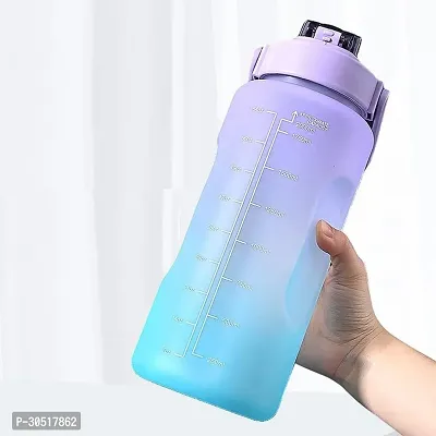 Stylish Multicoloured Plastic Water Bottles For Gym And School-thumb0