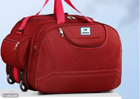 Designer Red Nylon Solid Travel Bags-thumb0