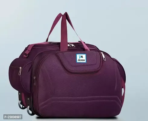 Designer Purple Nylon Solid Travel Bags Duffle Bag-thumb0