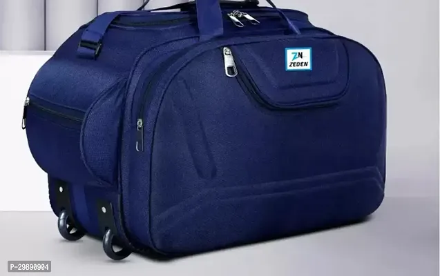 Designer Blue Nylon Solid Travel Bags Duffle Bag