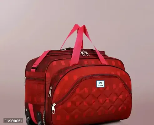 Designer Red Nylon Solid Travel Bags Duffle Bag