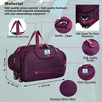 Designer Purple Nylon Solid Travel Bags Duffle Bag-thumb4