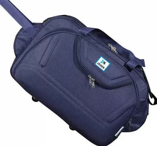 Designer Blue Nylon Solid Travel Bags Duffle Bag