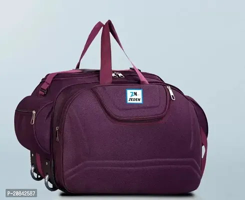 Designer Purple Nylon Solid Travel Bags-thumb0