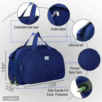 Designer Blue Nylon Solid Travel Bags Duffle Bag-thumb3