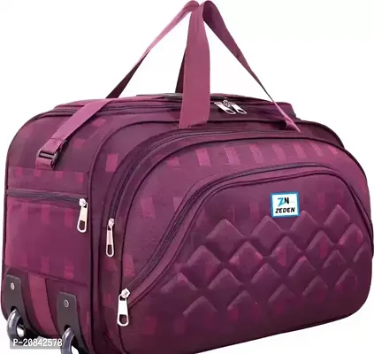 Designer Purple Nylon Solid Travel Bags