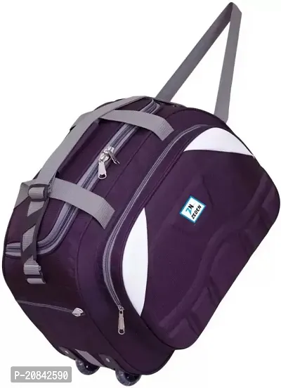 Designer Purple Nylon Solid Travel Bags-thumb0