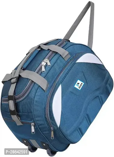 Designer Blue Nylon Solid Travel Bags