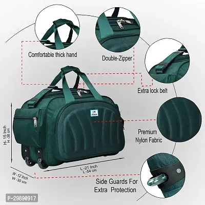 Designer Green Nylon Solid Travel Bags Duffle Bag-thumb3