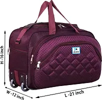 Designer Purple Nylon Solid Travel Bags Duffle Bag-thumb3