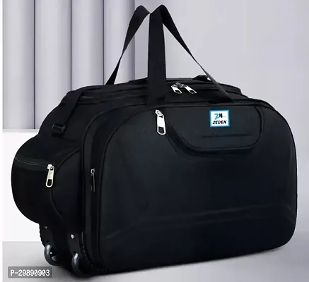 Designer Black Nylon Solid Travel Bags Duffle Bag-thumb0