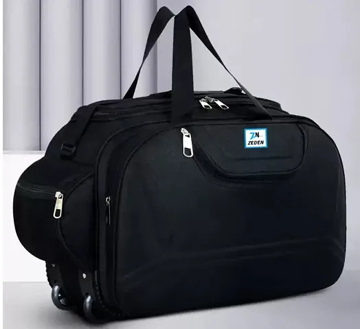 Carry-On Nylon 60 liters Waterproof Strolley Duffle Bag- 2 Wheels - Luggage Bag- For Men Women