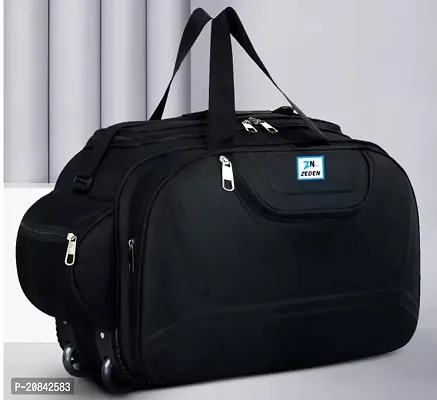 Designer Black Nylon Solid Travel Bags
