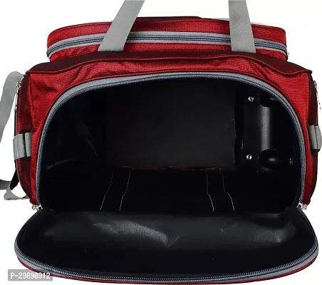 Designer Red Nylon Solid Travel Bags Duffle Bag-thumb4