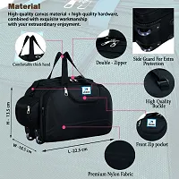 Designer Black Nylon Solid Travel Bags-thumb1