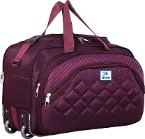 Designer Purple Nylon Solid Travel Bags-thumb2