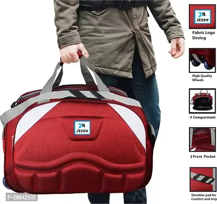 Designer Red Nylon Solid Travel Bags-thumb2