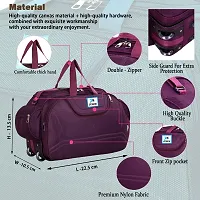 Designer Purple Nylon Solid Travel Bags-thumb4