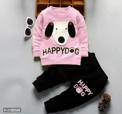 HAPPY DOG full T-Shirt pant (pink and black)