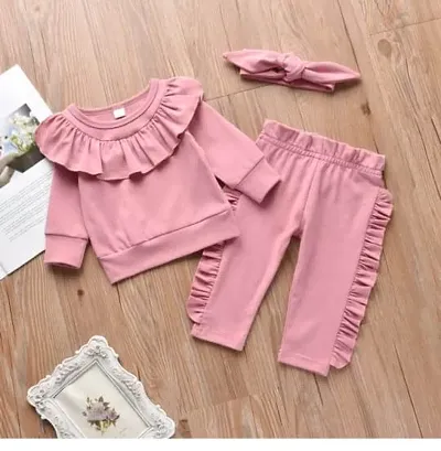 Cute Elegant Top And Bottom Set For Kids