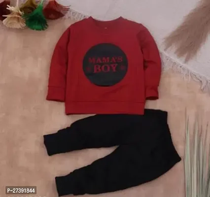 MAMA'S BOY FULL T-SHIRT PANT (RED AND BLACK)