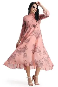 N & PG Gowns, Women Gowns, Latest Designed Women Dress Gown Printed Gowns for Women||-thumb3