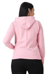 N & PG Women's Cotton Hooded Hoodie Full Sleeves Sheered Thumbcut Cotton Hoisery Gymwear Zipper Jacket for Girls and Women-thumb2