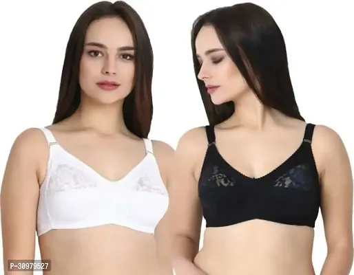 Stylish Net Lace Bras For Women- Pack Of 2