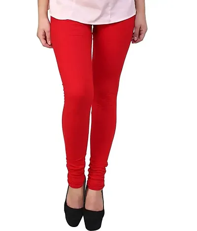 Stylish Cotton Solid Leggings For Women