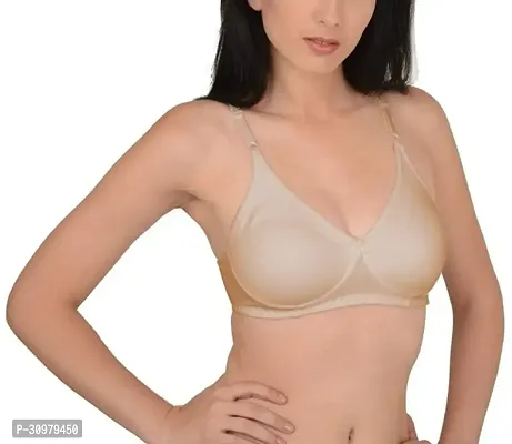 Stylish Cotton Blend Solid Bras For Women-thumb0