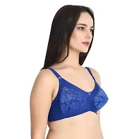 Stylish Cotton Hosiery Lace Bras For Women- Pack Of 3-thumb1