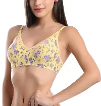 Stylish Cotton Hosiery Printed Bras For Women- Pack Of 3-thumb2