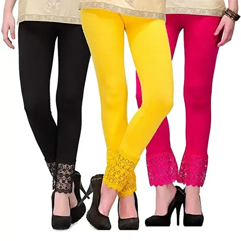 Shivi comferet Net Leggings Pack of 3